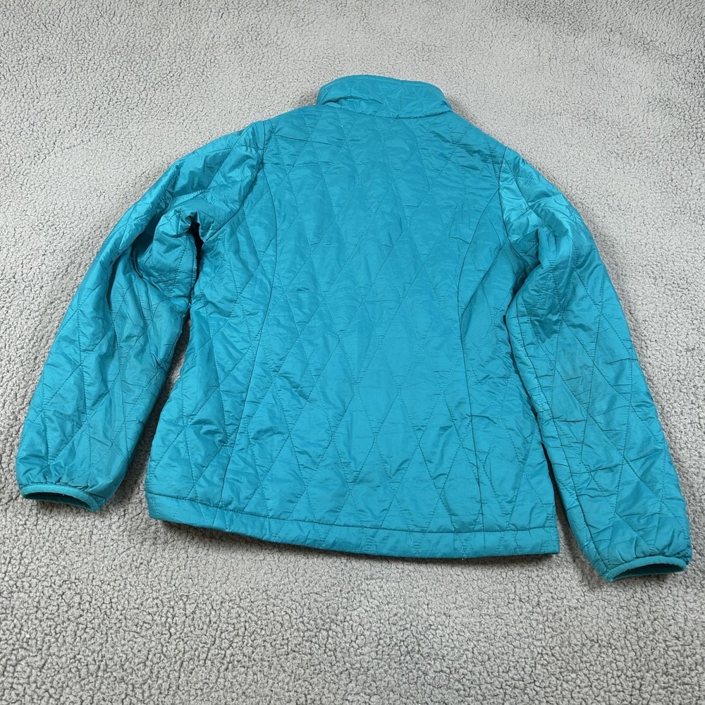 Patagonia Jacket Kids 12 Blue Quilted Insulated Full Zip Winter Coat Hiking - Picture 15 of 15